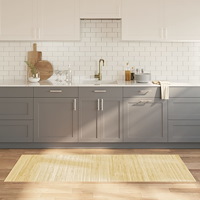 vidaXL Matta rektangulär ljus naturlig 80x200 cm bambu
