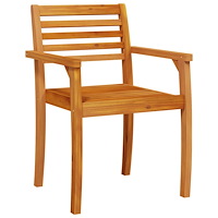 vidaXL Trädgårdsstolar 4 st 59x55x85 cm massivt akaciaträ