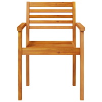 vidaXL Trädgårdsstolar 4 st 59x55x85 cm massivt akaciaträ