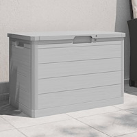 vidaXL Dynbox grå 77,5x44,5x53 cm polypropen