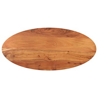vidaXL Bordsskiva 140x50x3,8 cm oval massivt akaciaträ