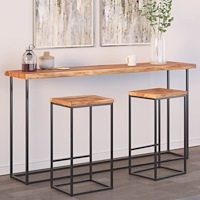 vidaXL Bordsskiva 160x40x2,5 cm rektangulär massiv akacia rustik kant