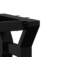 vidaXL Bordsben för soffbord Y-ram 60x40x38 cm stål