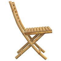 vidaXL Hopfällbara trädgårdsstolar 6 st 43x54x88 cm bambu