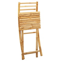 vidaXL Hopfällbara trädgårdsstolar 6 st 43x54x88 cm bambu