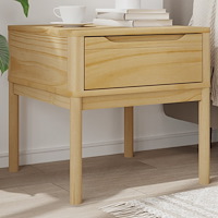 vidaXL Lampbrod FLORO vaxbrun 55x55x54 cm massiv furu