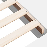 vidaXL Sängram vit 75x190 cm konstruerat trä
