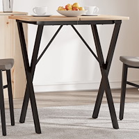 vidaXL Bordsben för matbord X-ram 60x40x73 cm stål