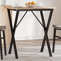 vidaXL Bordsben för matbord X-ram 50x40x73 cm stål