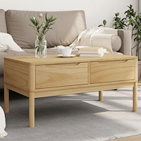 vidaXL Soffbord FLORO vaxbrun 99x55,5x45 cm massiv furu