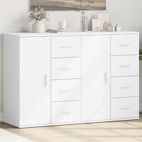 vidaXL Skänkar 2 st vit 59x39x80 cm konstruerat trä