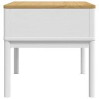 vidaXL Lampbrod FLORO vit 55x55x54 cm massiv furu