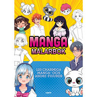 Legind A/S Manga målarbok : 120 charmiga manga- och anime-figurer (häftad)
