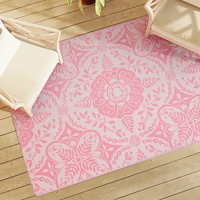 vidaXL Utomhusmatta ARAKIL rosa 140x200 cm PP