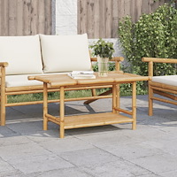 vidaXL Soffbord 90x50x45 cm bambu
