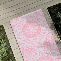 vidaXL Utomhusmatta ARAKIL rosa 80x250 cm PP