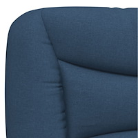 vidaXL Säng med madrass blå 90x190 cm tyg
