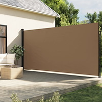 vidaXL Indragbar sidomarkis taupe 220x500 cm