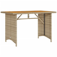 vidaXL Soffgrupp för trädgården med dynor 6 delar beige konstrotting