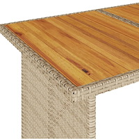 vidaXL Soffgrupp för trädgården med dynor 6 delar beige konstrotting