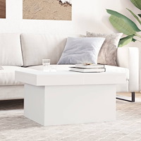 vidaXL Soffbord vit 80x55x40 cm konstruerat trä