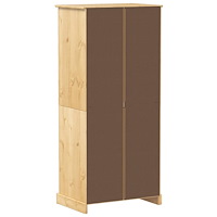 vidaXL Garderob Corona 76x50x170 cm massiv furu