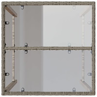 vidaXL Barbord för trädgården 70x70x110 cm konstrotting