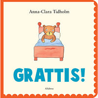 Alfabeta Grattis! (bok, board book)