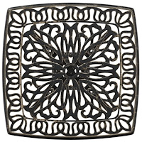 vidaXL Trädgårdsbord brons 53x53x53 cm gjuten aluminium