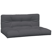 vidaXL Pallsoffor mittensektion 2 st med dynor massivt akaciaträ