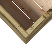 vidaXL Odlingslåda 80x80x72 cm impregnerat furu