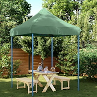 vidaXL Pop-Up hopfällbart partytält 200x200x306 cm grön