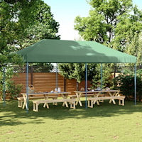 vidaXL Pop-Up hopfällbart partytält 580x292x315 cm grön