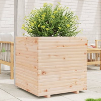 vidaXL Odlingslåda 70x70x72 cm massiv furu