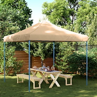 vidaXL Pop-Up hopfällbart partytält 292x292x315 cm beige