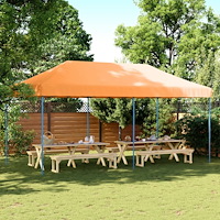 vidaXL Pop-Up hopfällbart partytält 580x292x315 cm orange