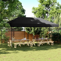 vidaXL Pop-Up hopfällbart partytält 580x292x315 cm svart