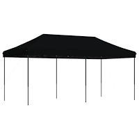 vidaXL Pop-Up hopfällbart partytält 580x292x315 cm svart