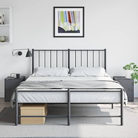 vidaXL Sängskåp 2 st antracit 34,5x39x44 cm stål