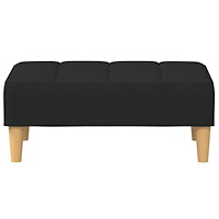 vidaXL Fotpall svart 77x55x31 cm tyg