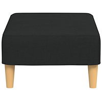 vidaXL Fotpall svart 77x55x31 cm tyg