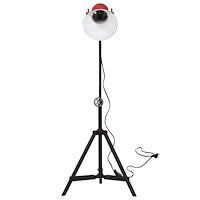 vidaXL Golvlampa 25 W nött röd 35x35x65/95 cm E27