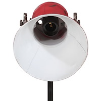 vidaXL Golvlampa 25 W nött röd 35x35x65/95 cm E27