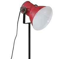vidaXL Golvlampa 25 W nött röd 35x35x65/95 cm E27