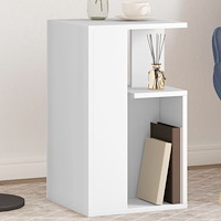 vidaXL Sidobord vit 35x35x60 cm konstruerat trä