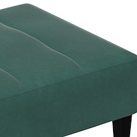 vidaXL Fotpall mörkgrön 77x55x31 cm sammet