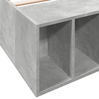 vidaXL Sängram betonggrå 90x200 cm konstruerad trä