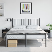 vidaXL Sängskåp 2 st antracit 34,5x39x44 cm stål
