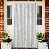 vidaXL Insektsgardin grå 118x220 cm chenille