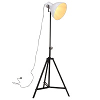 vidaXL Golvlampa 25 W vit 61x61x90/150 cm E27